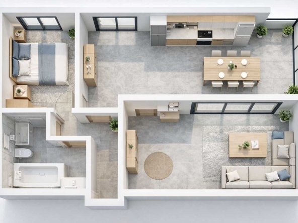 Двустаен апартамент в Асеновград - 72 кв.м за 425 €/кв.м - Снимка #1