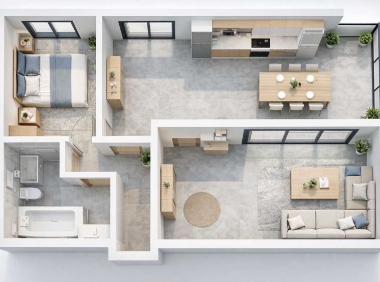 Двустаен апартамент в Асеновград - 71 кв.м за 425 €/кв.м - Снимка #1