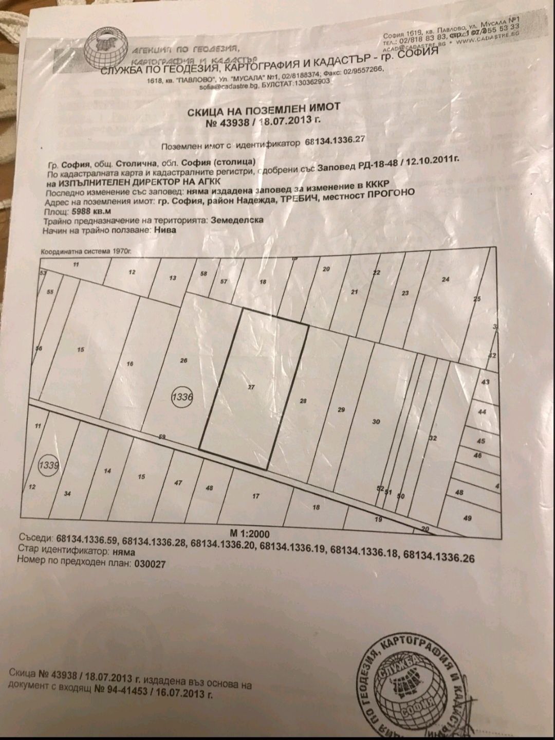 Земеделски имот в Нови Искър -  кв.м за 12725 €/дка - Снимка #1