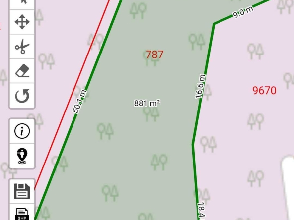 Парцел в Пещера - 881 кв.м за 29 €/кв.м - Снимка #1