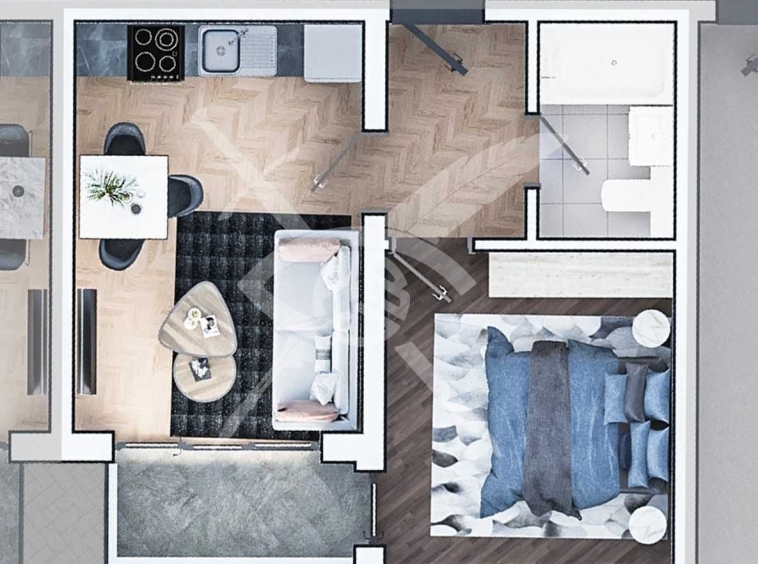 Двустаен апартамент в София, Център - 57 кв.м за 1031 €/кв.м - Снимка #1