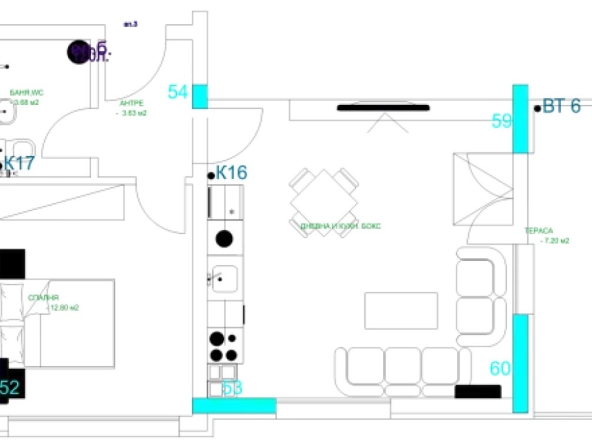 Двустаен апартамент в Пловдив, Младежки Хълм - 78 кв.м за 833 €/кв.м - Снимка #1