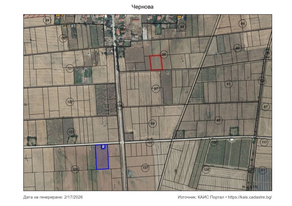 Парцел в с. Катуница, Област Пловдив - 4219 кв.м за 4 €/кв.м - Снимка #1