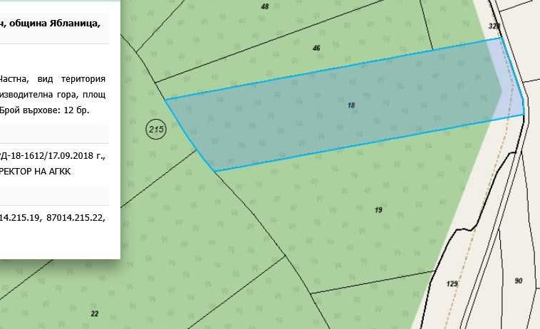 Земеделски имот в Ябланица -  кв.м за 0 €/дка - Снимка #1