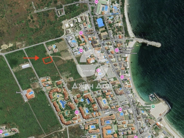 Парцел в Несебър - 2043 кв.м за 61 €/кв.м - Снимка #1