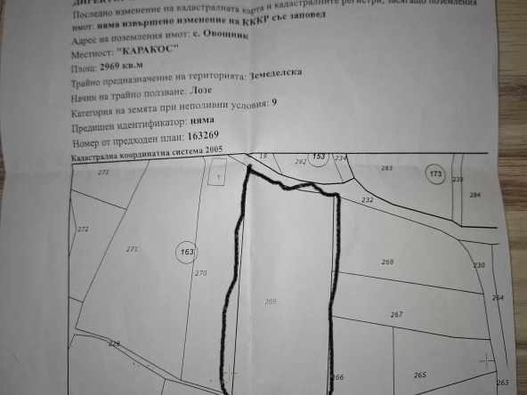 Парцел в Казанлък - 2969 кв.м за 4 €/кв.м - Снимка #1