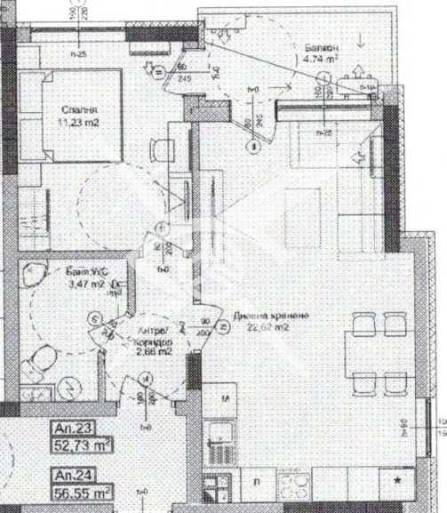 Двустаен апартамент в Айтос - 65 кв.м за 408 €/кв.м - Снимка #1