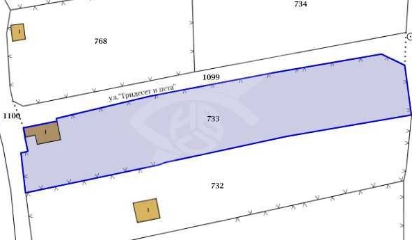 Парцел в Бургас, Банево - 1178 кв.м за 12 €/кв.м - Снимка #1