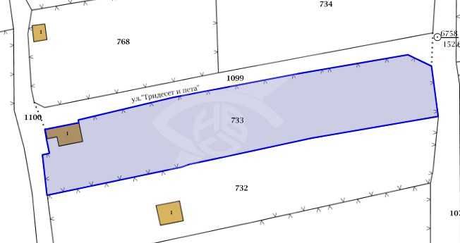Парцел в Бургас, Банево - 1178 кв.м за 12 €/кв.м - Снимка #1