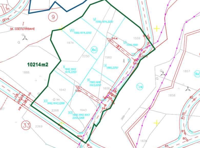 Парцел в София, Гео Милев - 10214 кв.м за 175 €/кв.м - Снимка #1