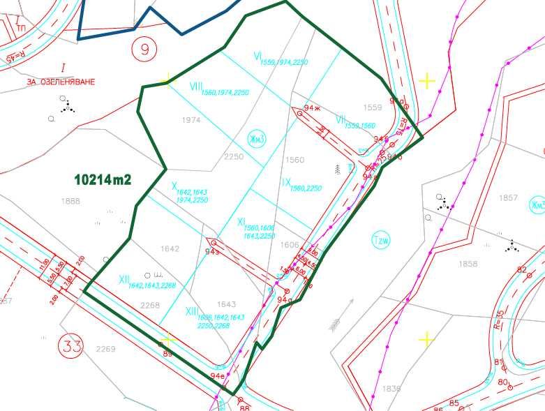 Парцел в София, Гео Милев - 10214 кв.м за 175 €/кв.м - Снимка #1