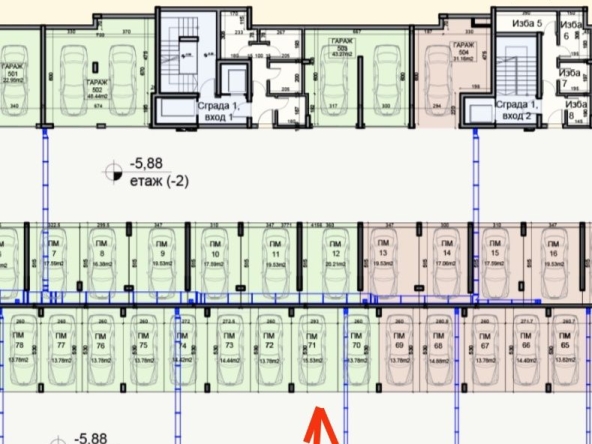 Гараж / Паркомясто в Варна, Победа - 16 кв.м за 1020 €/кв.м - Снимка #1