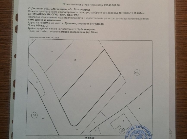 Парцел в Благоевград, Запад - 960 кв.м за 31 €/кв.м - Снимка #1