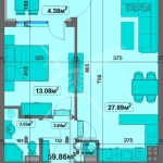 Двустаен апартамент в Варна, Чайка - 73 кв.м за 1609 €/кв.м - Снимка #1