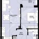 Двустаен апартамент в Бургас, Изгрев - 64 кв.м за 742 €/кв.м - Снимка #1