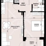 Двустаен апартамент в Бургас, Изгрев - 64 кв.м за 781 €/кв.м - Снимка #1