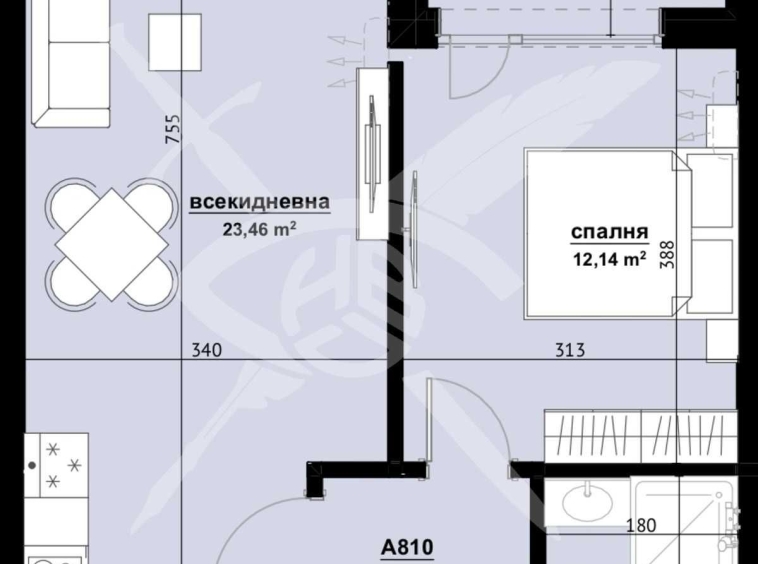 Двустаен апартамент в Бургас, Изгрев - 64 кв.м за 742 €/кв.м - Снимка #1