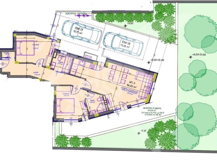 Тристаен апартамент в Бургас, Сарафово - 86 кв.м за 2135 €/кв.м - Снимка #1
