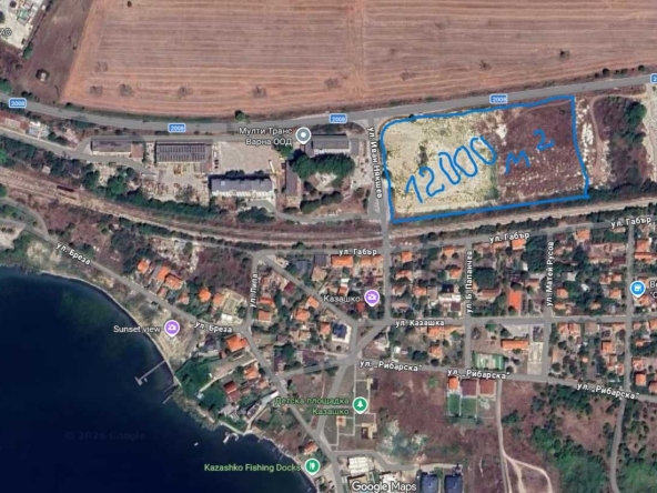 Парцел в Варна, Автогара - 12000 кв.м за 51 €/кв.м - Снимка #1