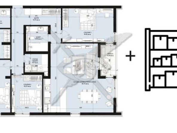 Многостаен апартамент в Бургас, Изгрев - 171 кв.м за 1074 €/кв.м - Снимка #1