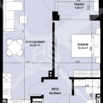 Двустаен апартамент в Бургас, Изгрев - 64 кв.м за 718 €/кв.м - Снимка #1