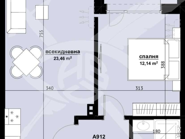 Двустаен апартамент в Бургас, Изгрев - 64 кв.м за 718 €/кв.м - Снимка #1