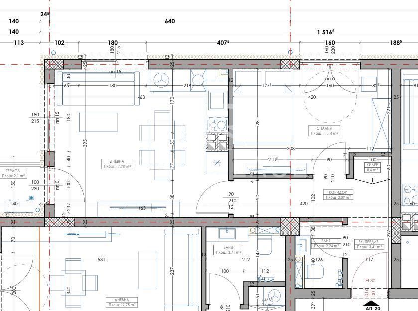 Двустаен апартамент в Варна, Кайсиева градина - 68 кв.м за 637 €/кв.м - Снимка #1