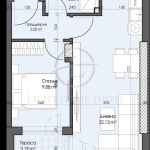 Двустаен апартамент в Пловдив, Гагарин - 61 кв.м за 558 €/кв.м - Снимка #1