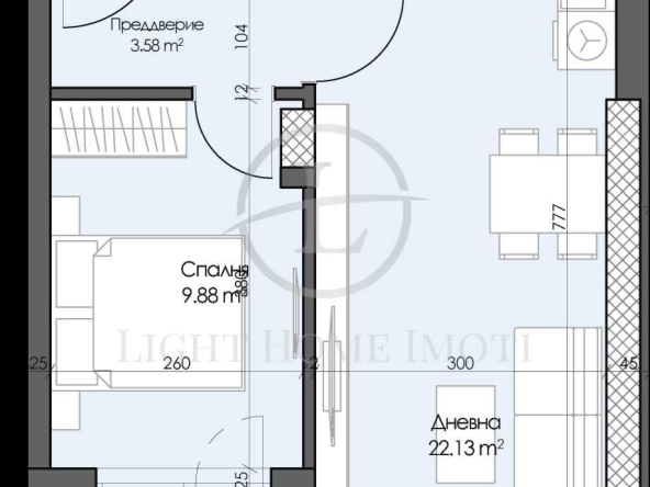 Двустаен апартамент в Пловдив, Гагарин - 61 кв.м за 558 €/кв.м - Снимка #1