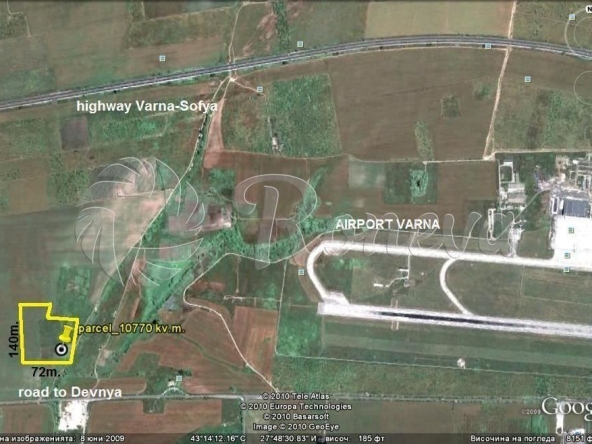 Парцел в Аксаково - 10770 кв.м за 10 €/кв.м - Снимка #1