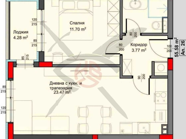 Двустаен апартамент в Варна, Аспарухово - 63 кв.м за 915 €/кв.м - Снимка #1