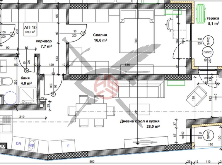 Двустаен апартамент в София, Банишора - 84 кв.м за 1341 €/кв.м - Снимка #1