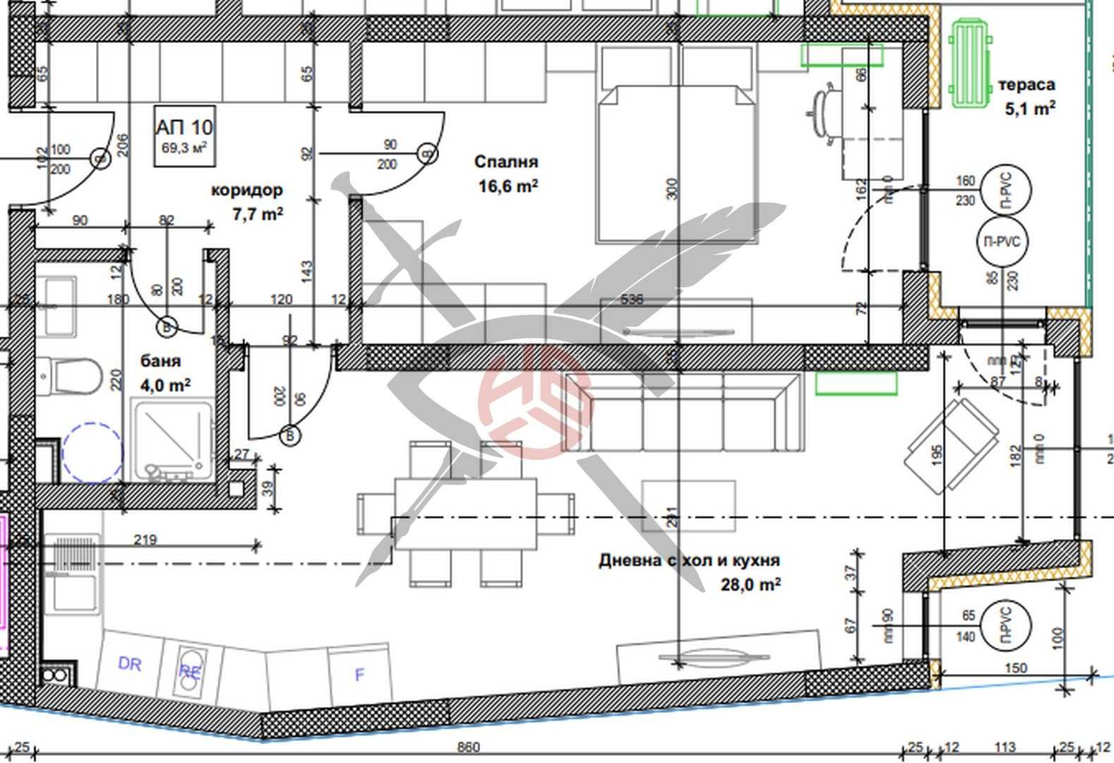 Двустаен апартамент в София, Банишора - 84 кв.м за 1341 €/кв.м - Снимка #1
