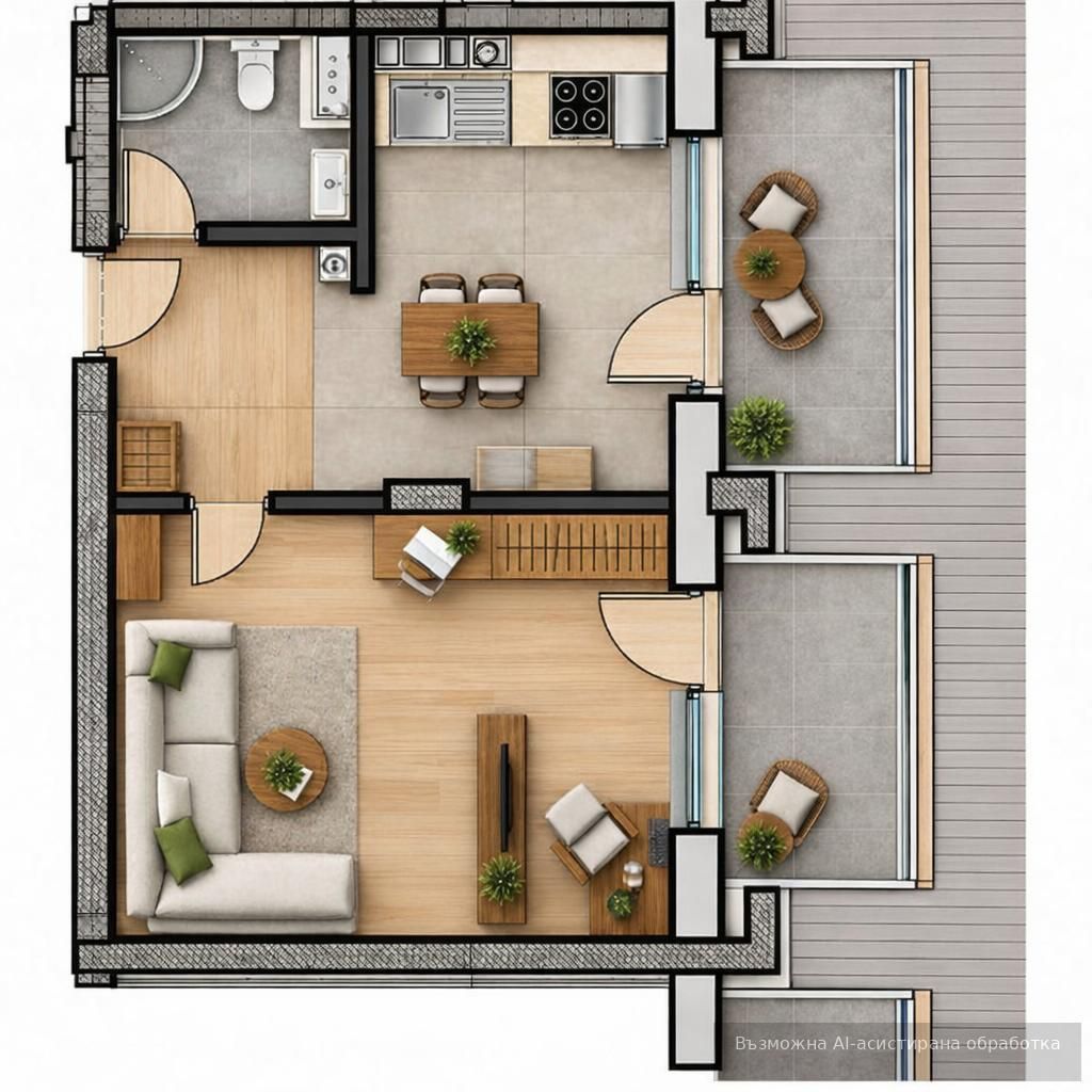 Едностаен апартамент в София, Разсадника - 48 кв.м за 3009 €/кв.м - Снимка #1