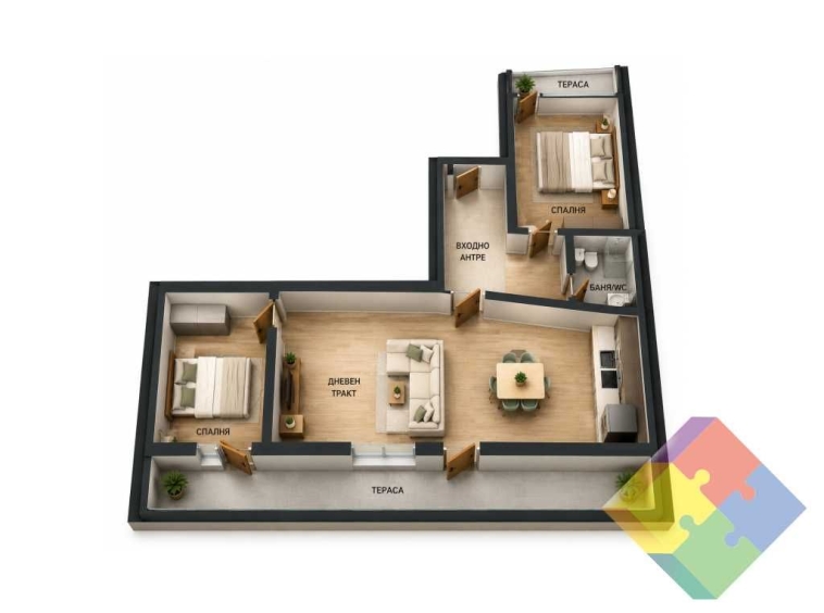 Тристаен апартамент в Варна, Генералите - 95 кв.м за 2372 €/кв.м - Снимка #1
