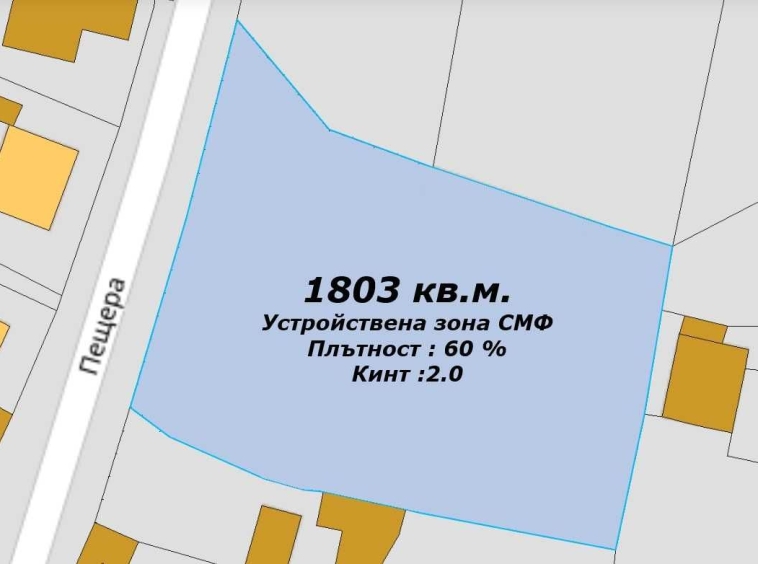 Парцел в Хасково, Хисаря - 1803 кв.м за 1 €/кв.м - Снимка #1
