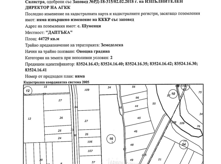 Земеделски имот в с. Шуменци, Област Силистра за 1989 €/дка - Снимка #1