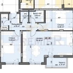 Тристаен апартамент в Пловдив, Тракия - 111 кв.м за 1109 €/кв.м - Снимка #1