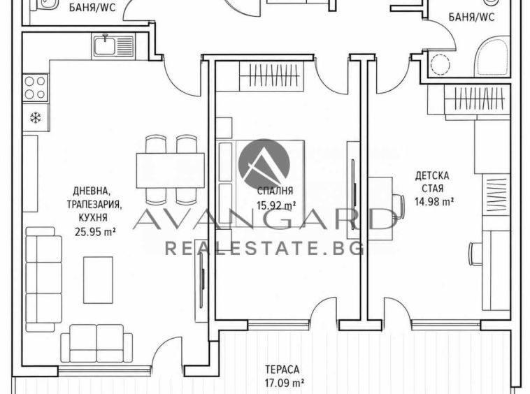 Тристаен апартамент в Пловдив, Кючук Париж - 110 кв.м за 1789 €/кв.м - Снимка #1