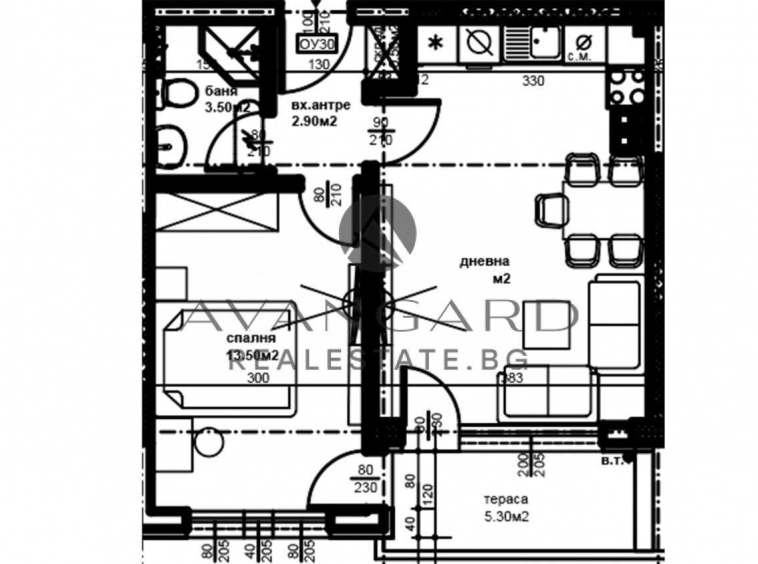 Двустаен апартамент в Пловдив, Тракия - 63 кв.м за 1495 €/кв.м - Снимка #1