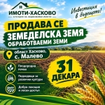 Земеделски имот в с. Малево, Област Хасково за 1288 €/дка - Снимка #1