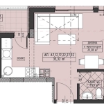 Едностаен апартамент в Пловдив, Христо Смирненски - 42 кв.м за 2096 €/кв.м - Снимка #1