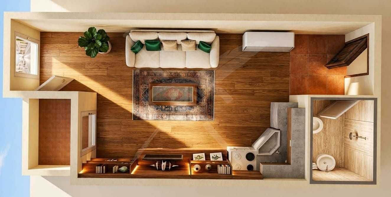 Едностаен апартамент в Бургас, Меден рудник - зона А - 30 кв.м за 1350 €/кв.м - Снимка #1