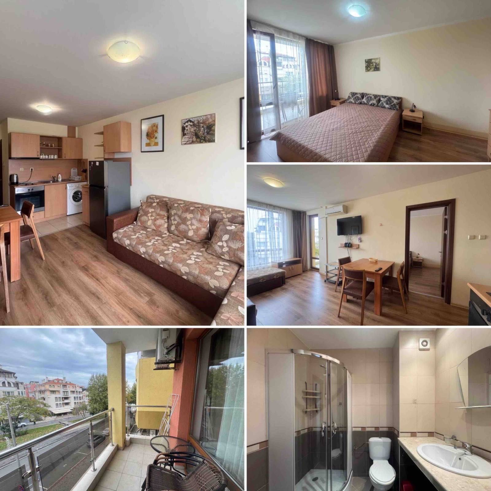 Дава се под наем Двустаен апартамент в Несебър - 50 кв.м за 220 € - Снимка #1