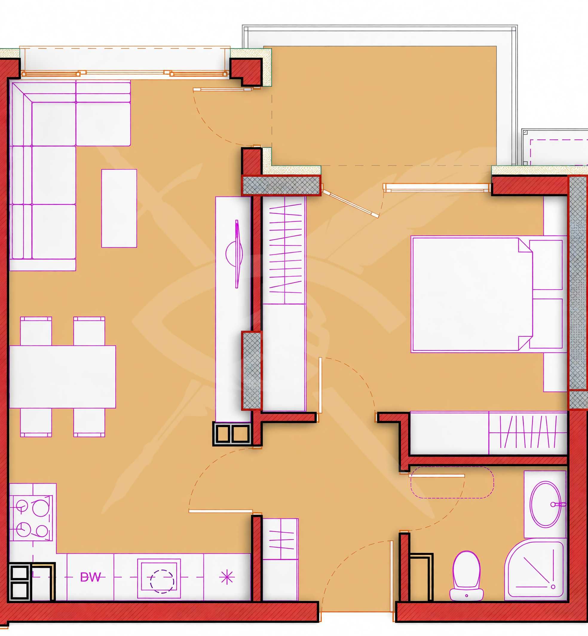 Двустаен апартамент в София, Хладилника - 65 кв.м за 1616 €/кв.м - Снимка #1
