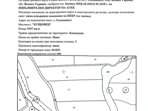 Земеделски имот в София, Лагера за 550 €/дка - Снимка #1