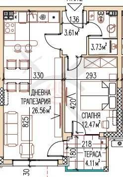Двустаен апартамент в Пловдив, Остромила - 65 кв.м за 1300 €/кв.м - Снимка #1