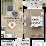 Двустаен апартамент в Пловдив, Коматево - 66 кв.м за 981 €/кв.м - Снимка #1