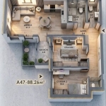 Тристаен апартамент в Варна, Виница - 88 кв.м за 1569 €/кв.м - Снимка #1