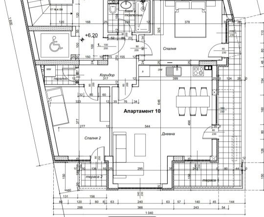 Тристаен апартамент в Благоевград, Еленово 1 - 117 кв.м за 1120 €/кв.м - Снимка #1